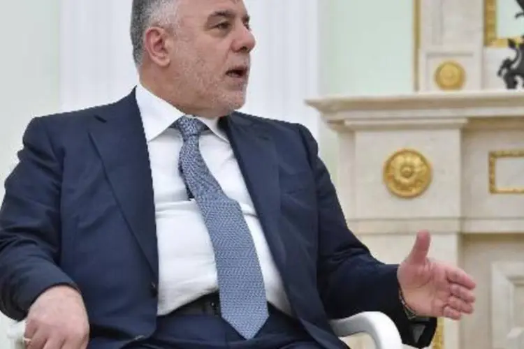 O premiê do Iraque, Haider al-Abadi: "temos um problema com a vontade dos iraquianos de lutar contra o EI e se defender", disse funcionário americano (Kirill Kudryavtsev/AFP)