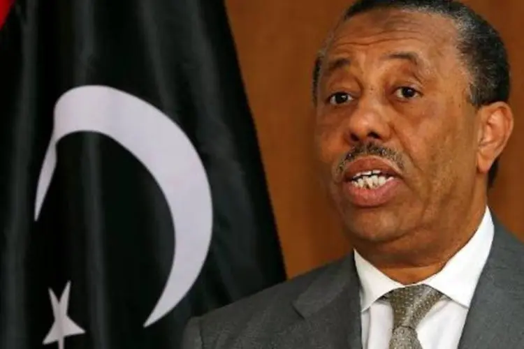 O premier líbio, Abdullah al-Thani: parlamento pediu um governo de crise com no máximo dez ministros (Mahmud Turkia/AFP)