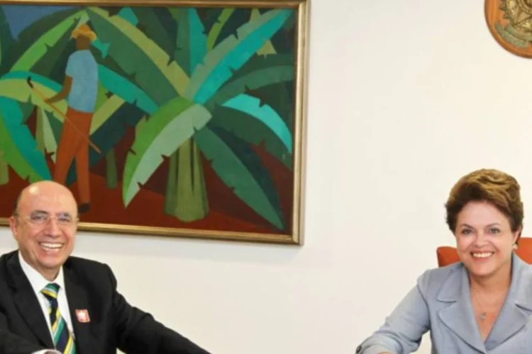Presidenta Dilma Rousseff e o ex-presidente do Banco Central, Henrique Meirelles  (Roberto Stuckert Filho/PR)