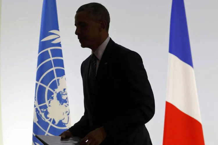 
	Obama: &quot;Manter a confer&ecirc;ncia &eacute; um ato de resist&ecirc;ncia que prova que nada vai nos impedir de construir o futuro que queremos&quot;
 (Stephane Mahe / Reuters)