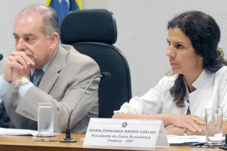 A  presidente da Caixa, Maria Fernanda Ramos Coelho, durante depoimento no Senado (Antonio Cruz/AGÊNCIA BRASIL)