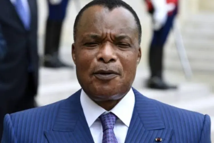 O presidente de Congo, Denis Sassou Nguesso (Dominique Faget/AFP)