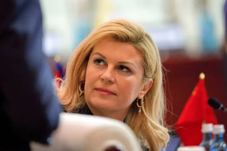 
	Kolinda Grabar-Kitarovic: o Parlamento croata decidiu dissolver-se depois de ser aprovada uma mo&ccedil;&atilde;o de censura contra o primeiro-ministro
 (Damir Sagolj / Reuters)