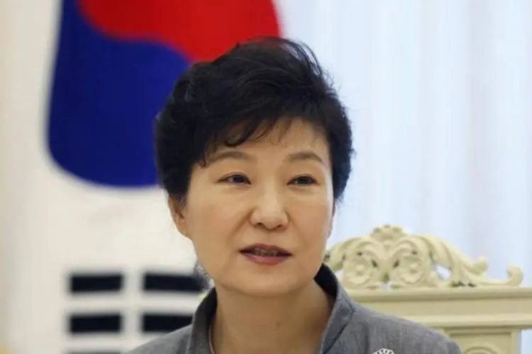 Presidente sul-coreana Park Geun-hye em entrevista à Reuters (Kim Hong-Ji/Reuters)