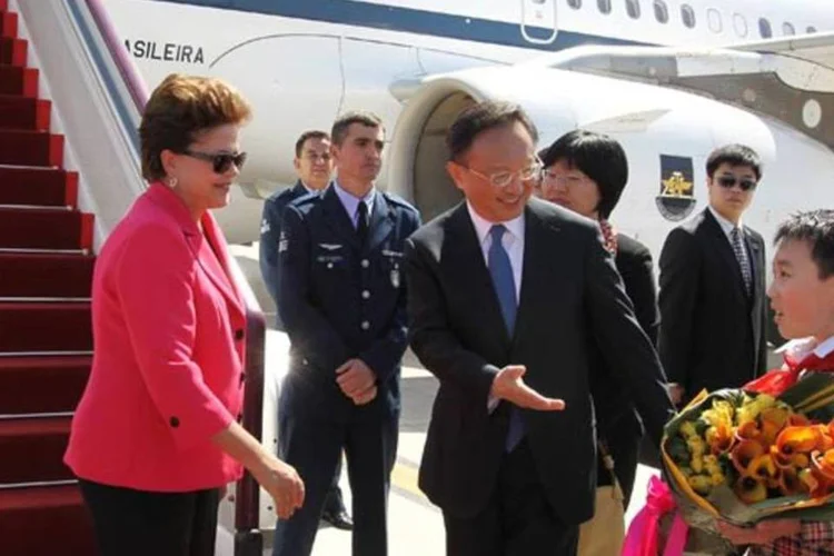Dilma na China: matérias-primas responderam por 83,7% das vendas aos chineses em 2010 (Roberto Stuckert Filho/PR)