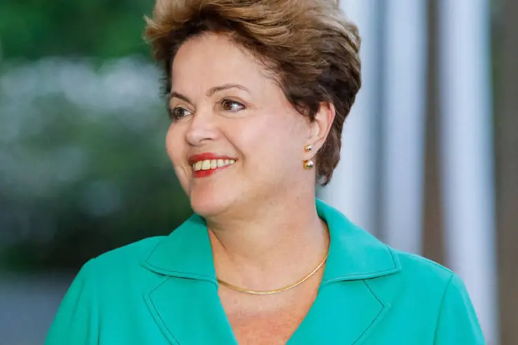 Presidente Dilma Rousseff durante coletiva de imprensa em Brasília (Ichiro Guerra/Dilma 13/Divulgação)