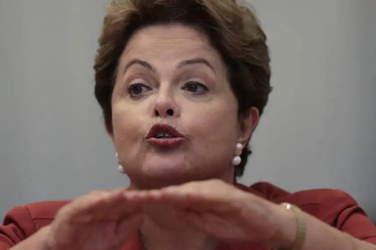 Presidente Dilma Rousseff durante uma coletiva de imprensa no Palácio da Alvorada, em Brasília (Ueslei Marcelino/Reuters)