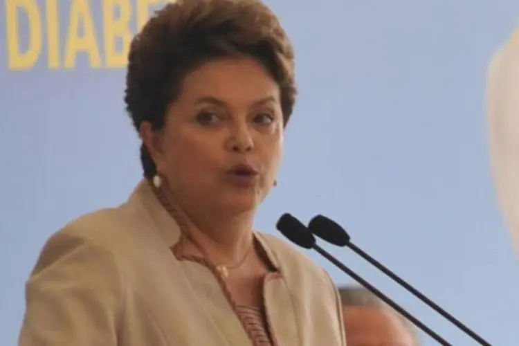 A presidente Dilma Rousseff: anúncio coincidiu com a realização do 31º aniversário do PT (Antonio Cruz/ABr)