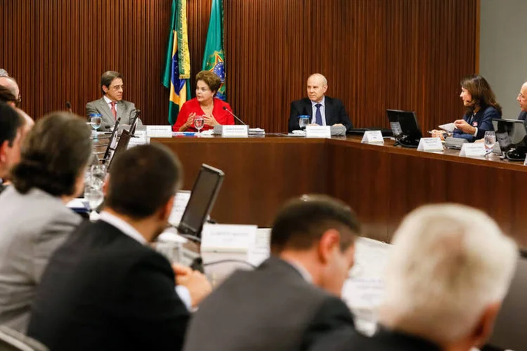 
	Presidente Dilma Rousseff durante o F&oacute;rum Nacional da Ind&uacute;stria em Bras&iacute;lia
 (Roberto Stuckert Filho/PR)