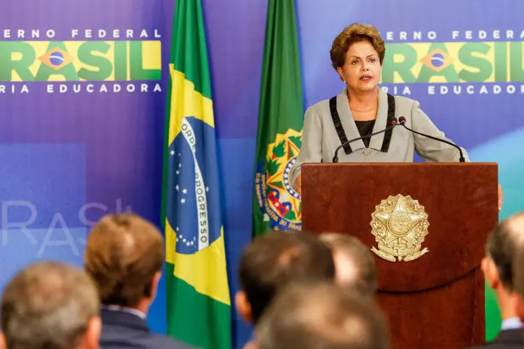 Presidente Dilma Rousseff durante cerimônia de sanção do Código de Processo Civil (Roberto Stuckert Filho/PR)