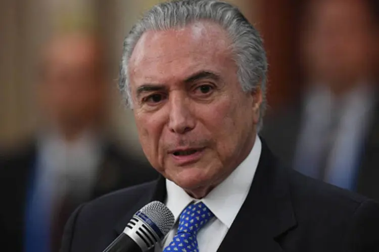 
	Temer: em entevista publicada pelo Wall Street Journal, o presidente disse que as incertezas pol&iacute;ticas no Brasil est&atilde;o diminuindo
 (Getty Images)