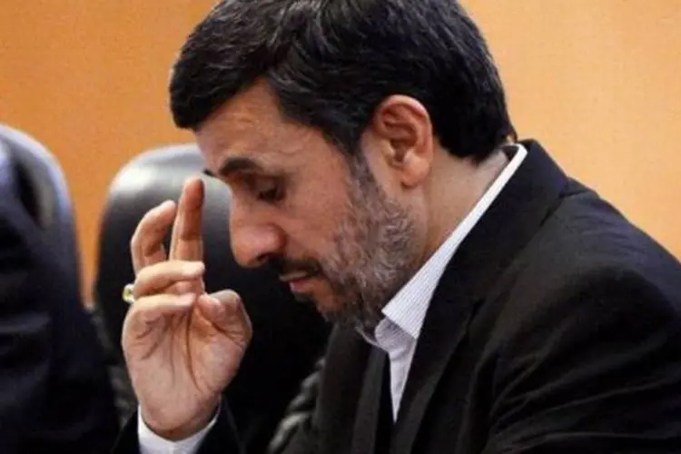 Mahmoud Ahmadinejad: a ameaça de um ataque terrorista internacional "permanece baixa" na maioria dos países da região (Mark Ralston/AFP)