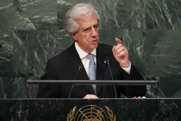 
	Presidente do Uruguai, Tabar&eacute; Vazquez: o Conselho de Seguran&ccedil;a conta com 15 membros, cinco deles permanentes e dez que ficam por turnos de dois anos
 (Reuters / Mike Segar)