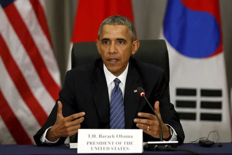 
	Obama: a declara&ccedil;&atilde;o foi feita no primeiro dos dois dias de um encontro que tem como foco parar com a prolifera&ccedil;&atilde;o nuclear
 (Kevin Lamarque / Reuters)