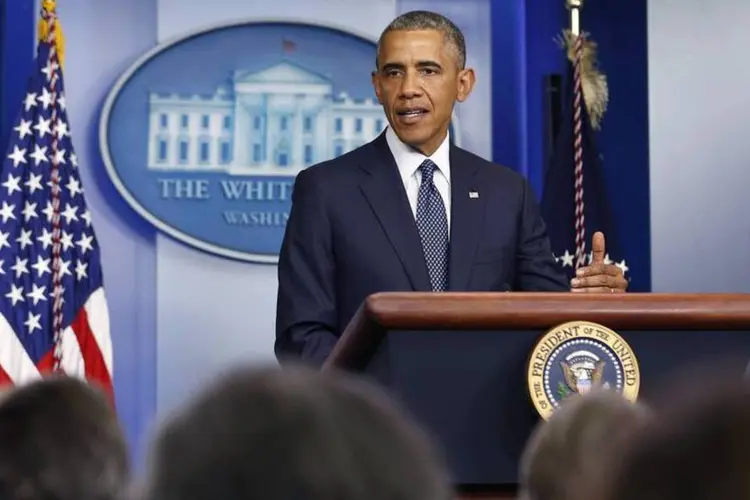 Presidente dos EUA, Barack Obama, em pronunciamento na Casa Branca (Larry Downing/Reuters)
