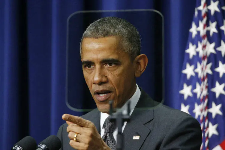
	Barack Obama: medidas acontecem ap&oacute;s decis&otilde;es semelhantes por parte da Uni&atilde;o Europeia
 (Kevin Lamarque/Reuters)