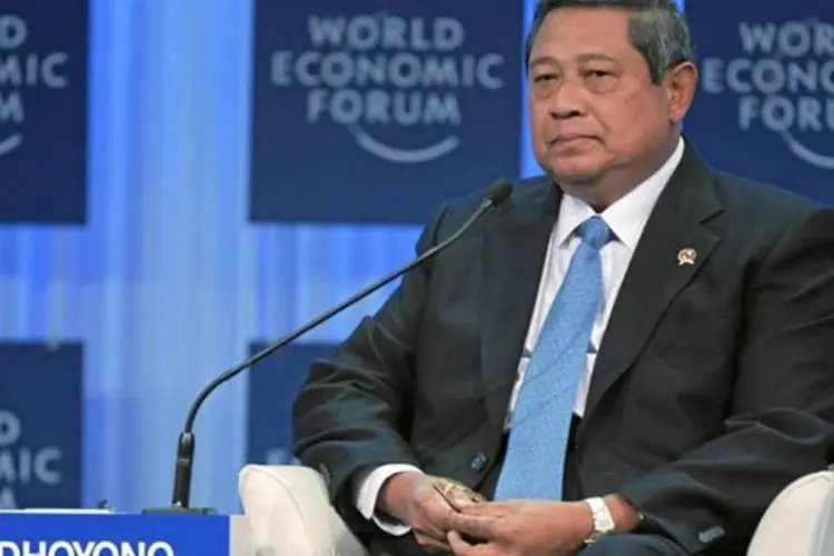 
	Susilo Yudhoyono, presidente da Indon&eacute;sia: revela&ccedil;&atilde;o levou o presidente a convocar para consultas seu embaixador em Camberra
 (Flickr/Fórum Econômico Mundial)