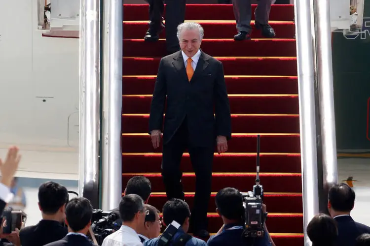 Michel Temer: presidente brasileiro desembarca na China para Cúpula do G20 (Reuters)