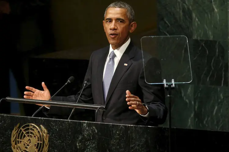 
	Barack Obama na ONU: segundo embaixador russo, atitude &quot;demonstra que, inclusive neste edif&iacute;cio, Barack Obama est&aacute; acima de todos&quot;
 (Reuters / Kevin Lamarque)