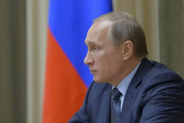 
	Vladimir Putin: &quot;Enfrentar esta amea&ccedil;a s&oacute; &eacute; poss&iacute;vel sob a base de uma coopera&ccedil;&atilde;o internacional o mais ampla poss&iacute;vel&quot;
 (Aleksey Druzhinin / Reuters)