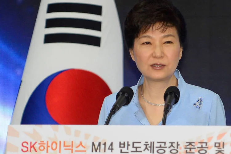 
	Presidente da Coreia do Sul, Park Geun-Hye: &quot;Chegou o momento de encontrar uma solu&ccedil;&atilde;o para provocar uma mudan&ccedil;a na Coreia do Norte e ser valentes para aplicar esta solu&ccedil;&atilde;o&quot;
 (Kim Min-Hee-Pool / Getty Images)