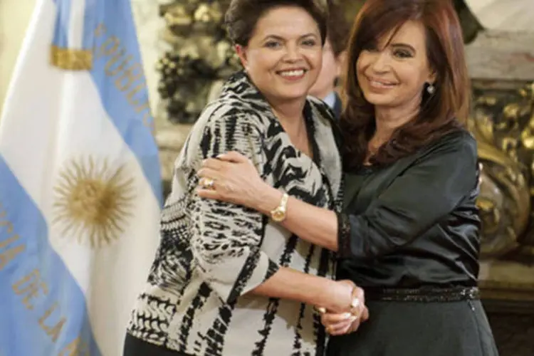 
	Presidentes Dilma e Cristina Kirchner: Dilma tamb&eacute;m expressou uma clara aposta na integra&ccedil;&atilde;o regional no atual contexto internacional
 (Agência Brasil)
