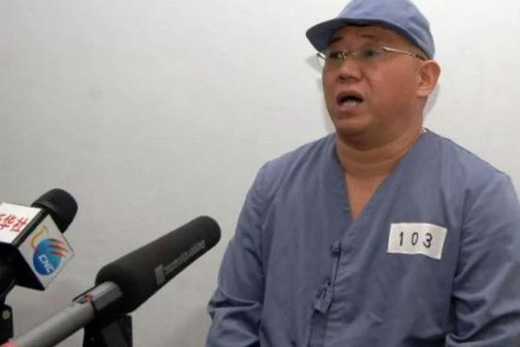 Kenneth Bae em foto de 20 de janeiro de 2014: americano preso pediu ajuda ao governo dos Estados Unidos (Kcna Via Kns/AFP)
