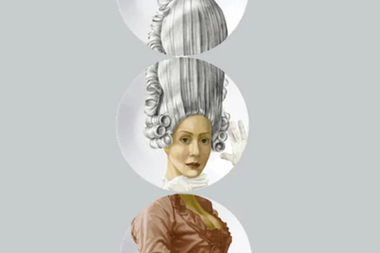 
	Pratos com imagem de Maria Antonieta: batizada de Realeza, a s&eacute;rie compreende 14 pratos, primorosamente ilustrados numa vis&atilde;o divertida do tema
 (Divulgação)