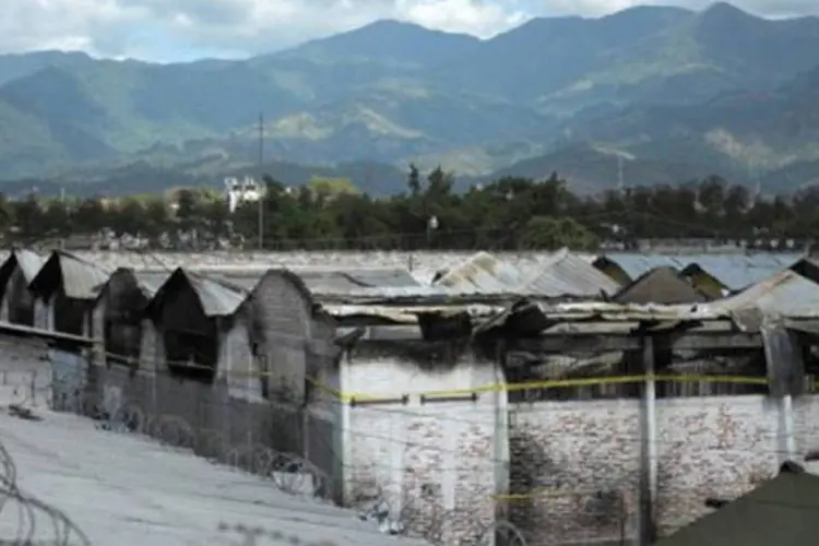 Prisão de Comayagua, em Honduras: número de vítimas do incêndio já chega a 377 mortos (Jose Cabezas/AFP)