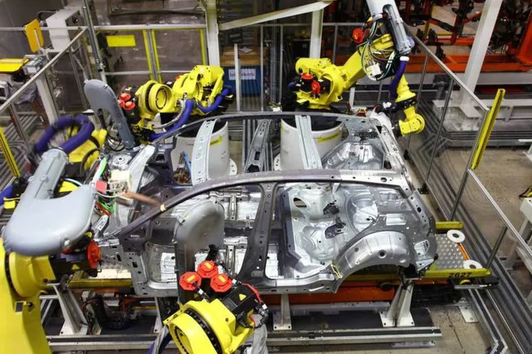 Produção do Golf na fábrica da Volkswagen em São José dos Pinhais, Paraná (Volkswagen/Divulgação)