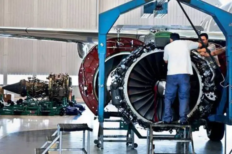 Produção na Embraer: popularidade e aceitação dos E-Jets garante uma “base de cliente global e crescente” (Germano Lüders/EXAME.com)