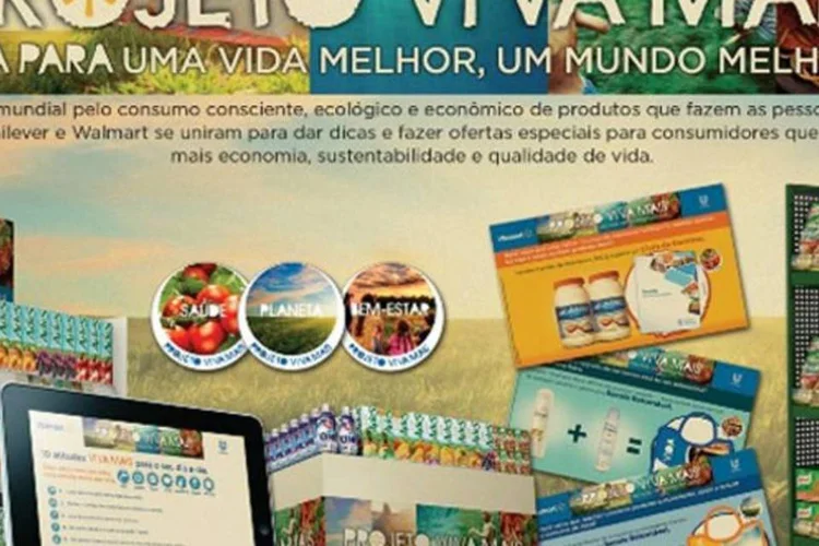 
	Projeto Viva Mais do Walmart e Unilever: Promotoras uniformizadas apresentam em um iPad as promo&ccedil;&otilde;es
 (Divulgação)