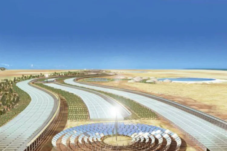 A intenção é utilizar a energia solar concentrada, água do mar e o cultivo de culturas tradicionais para conseguir água fresca (Divulgação)