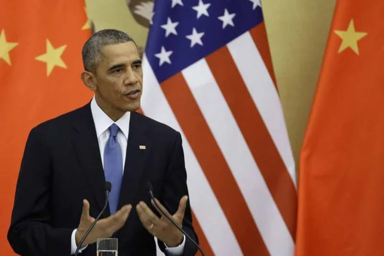 
	O presidente dos EUA, Barack Obama: esta foi a segunda visita de Obama &agrave; &Aacute;sia este ano
 (REUTERS)