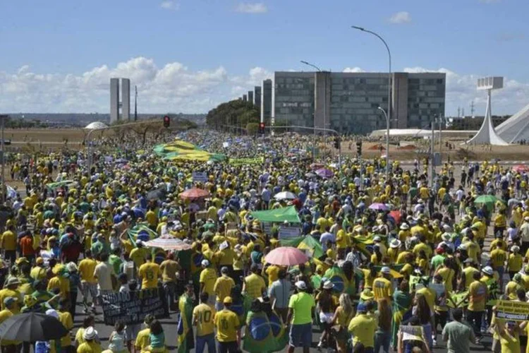 
	Protesto contra o governo em Bras&iacute;lia (DF)
 (Agência Brasil)