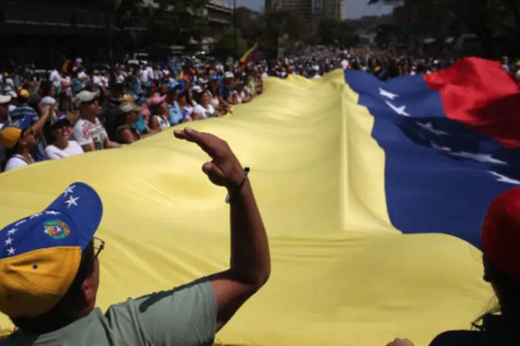
	Venezuela: a equipe do canal Al Jazeera teve o mesmo destino
 (John Moore / Getty Images)