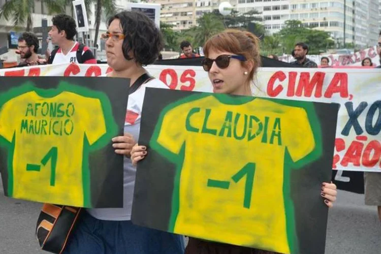 Caminhada lembra pessoas assassinadas nas favelas: protesto segue para o Cantagalo (Tomaz Silva/Agência Brasil)