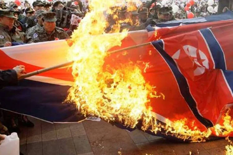 Protesto em Seul contra a Coréia do Norte: tensão elevou os ânimos na Ásia (Chung Sung-Jun/Getty Images)