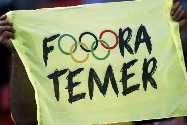 
	Rio-2016: exibi&ccedil;&atilde;o de cartazes e uso de camisetas ou por outros meios que n&atilde;o perturbem a paz no evento foi concedida pela primeira inst&acirc;ncia da Justi&ccedil;a Federal
 (Ueslei Marcelino / Reuters)