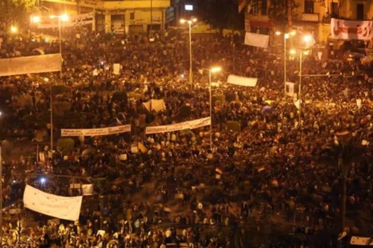 Os protestos na praça Tahrir, no Cairo, deram força para as manifestações no mundo árabe (Peter Macdiarmid/Getty Images)