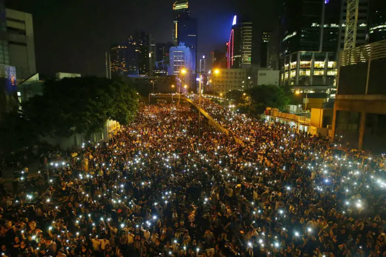 
	Hong Kong: altera&ccedil;&atilde;o da ordem estabelecida &eacute; o que buscaram manifestantes
 (Carlos Barria/Files/Reuters)