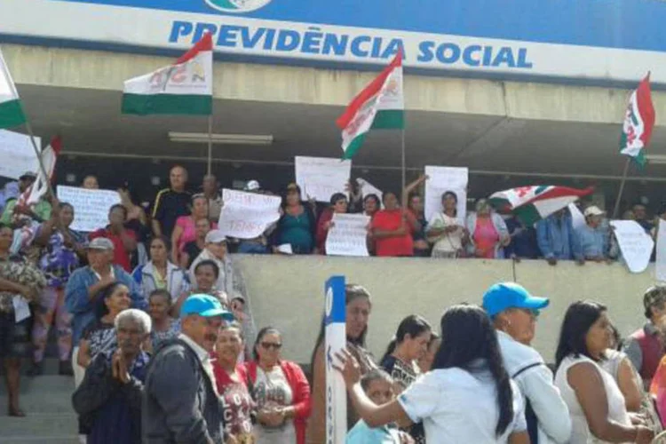 
	Protesto: uma das principais reivindica&ccedil;&otilde;es dos trabalhadores &eacute; a volta do status de minist&eacute;rio da Previd&ecirc;ncia Social, agora vinculada &agrave; Fazenda
 (Sindsprev-PE/Divulgação)