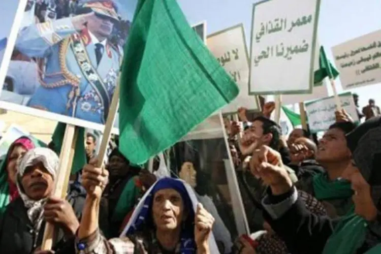 Protestos na Líbia: Liga Árabe criticou a violência na região (Mahmud Turkia/AFP)