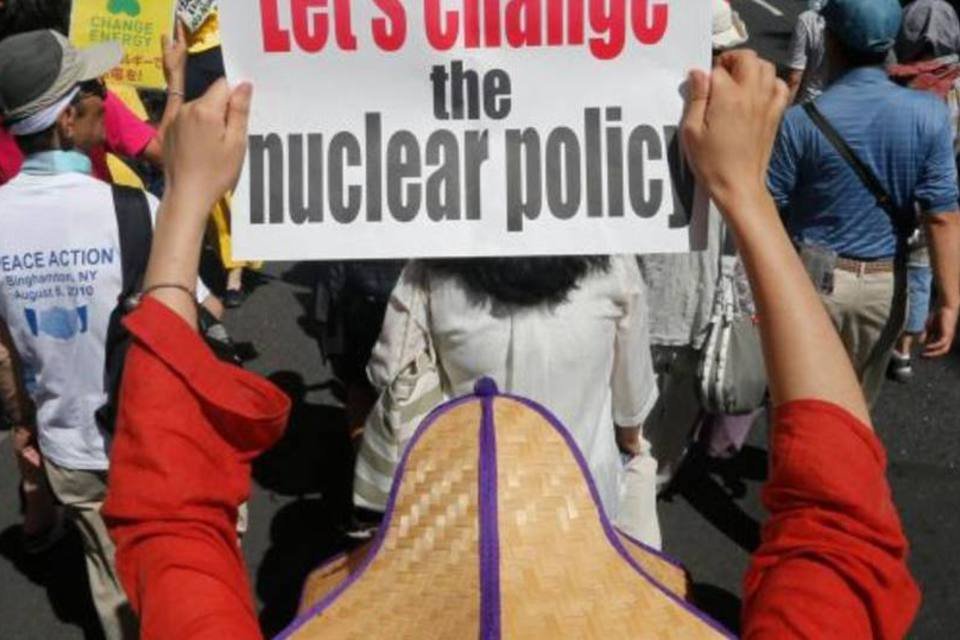 Protesto pede fim das centrais atômicas