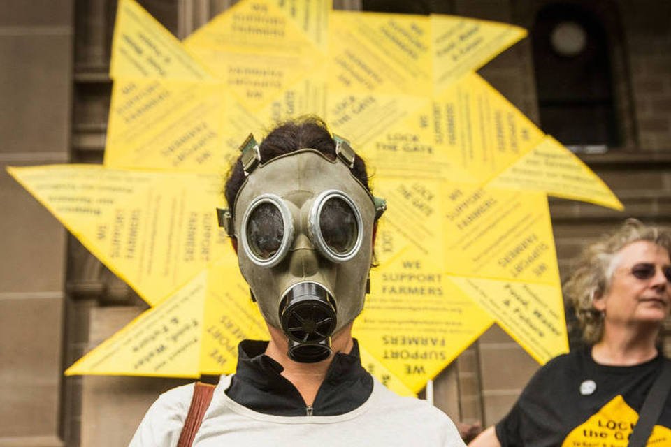 Australianos fazem manifestação contra mudança climática