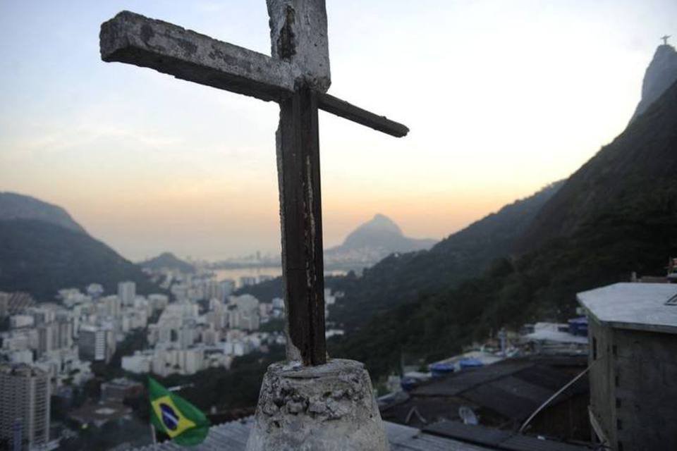 Jornalistas estrangeiros visitam o morro Santa Marta