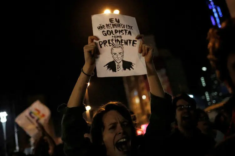 
	Protesto contra Temer: o evento convoca a milit&acirc;ncia a empenhar-se para a &quot;grande mobiliza&ccedil;&atilde;o nacional do dia 10 de junho&quot;
 (Nacho Doce/Reuters)