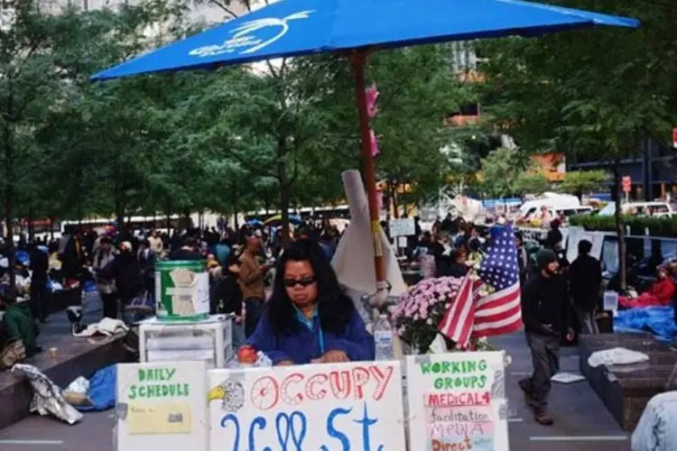 Protesto em Nova York: manifestação já se espalhou também para Boston, Chicago, Los Angeles e Washington (Spencer Platt/Getty Images)