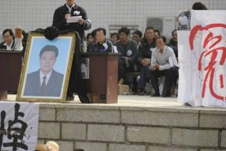 O governo chinês quer o fim dos protestos em Wukan (AFP)