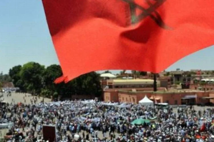 
	Protesto no Marrocos: evento, chamado&nbsp;&quot;Marcha de agradecimento a Vossa Majestade Muhammad VI&quot;, reuniu at&eacute; agora 1.091 participantes
 (AFP)